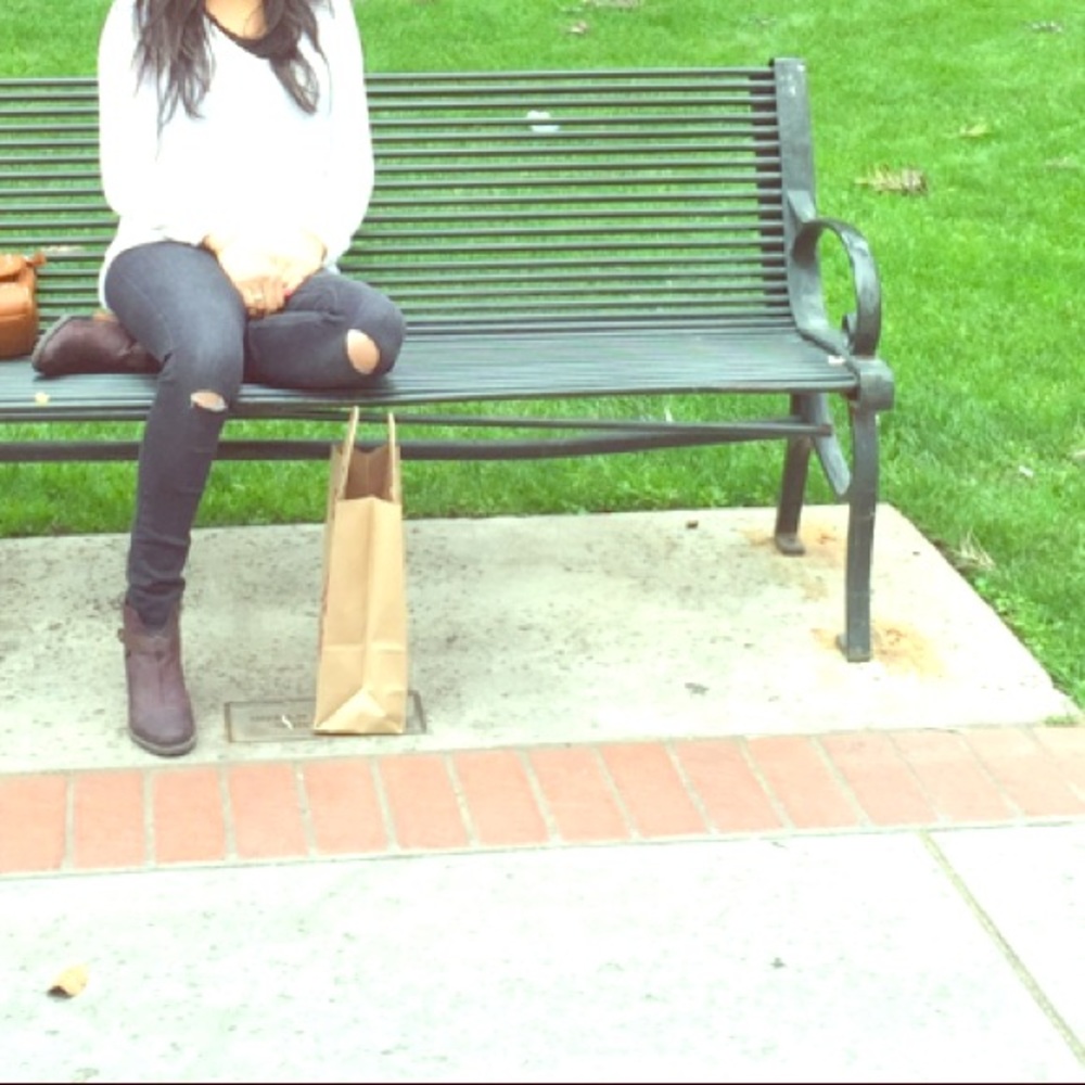 Zara stretch ripped jeans size 2